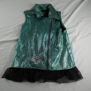 Disney Descendants 3 Youth Girl Full Zip Vest Size XL(14/16)